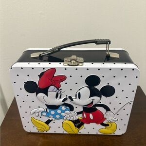 Disney Mickey and Minnie Polka Dot Tin Bag